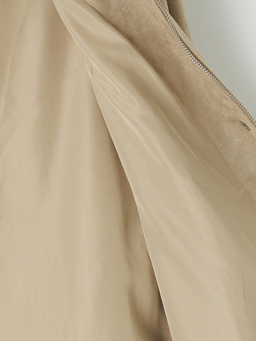 Ruched Faux Suede Women's Jacket-8