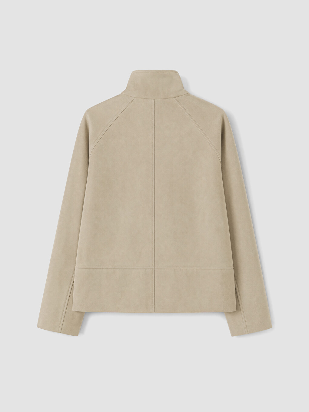 Ruched Faux Suede Women's Jacket-9