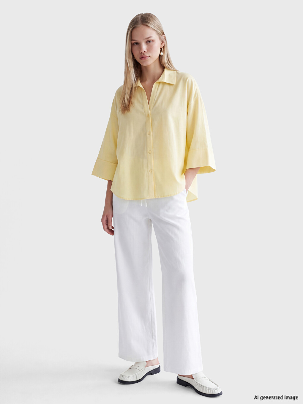 3/4 Sleeved Women's Shirt-1
