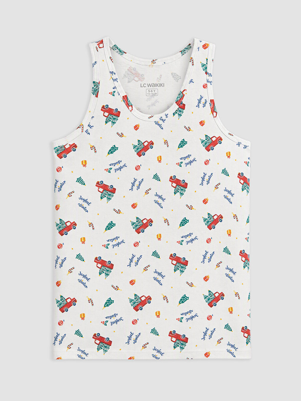 U Neck Boys' Vest 2 Pack-2
