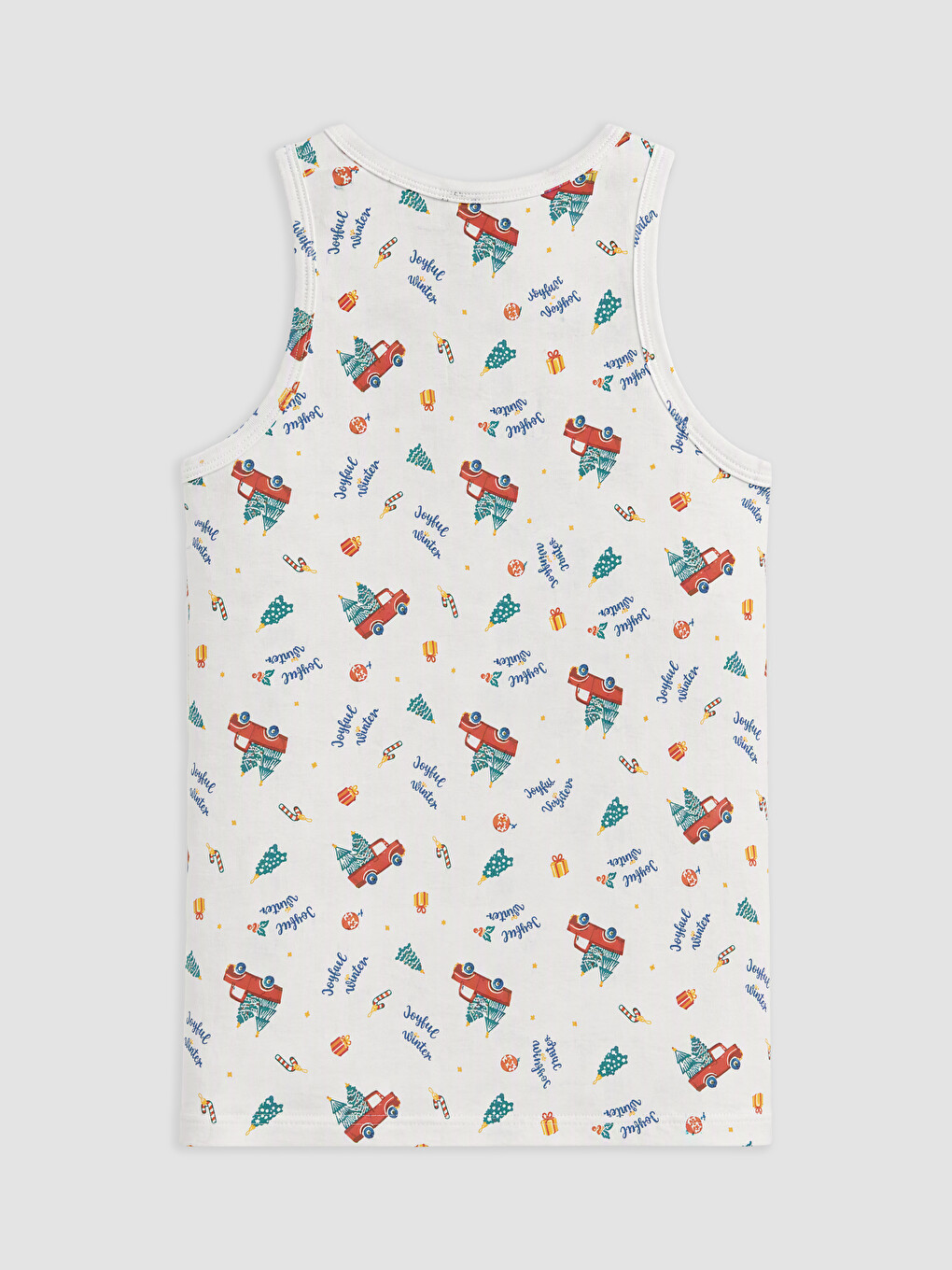 U Neck Boys' Vest 2 Pack-3