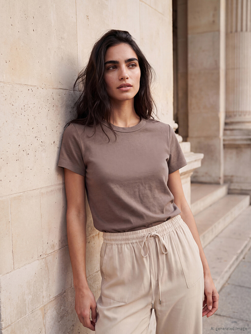 Crew Neck 100% Cotton Women's T-shirt