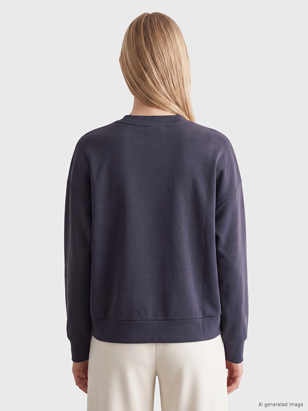 Soft Touch Oversize Women's Sweatshirt-3