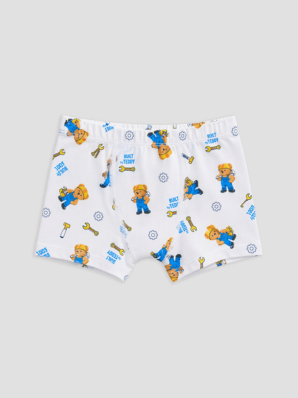 Beyaz 3'lü Baskılı Erkek Çocuk Boxer-2