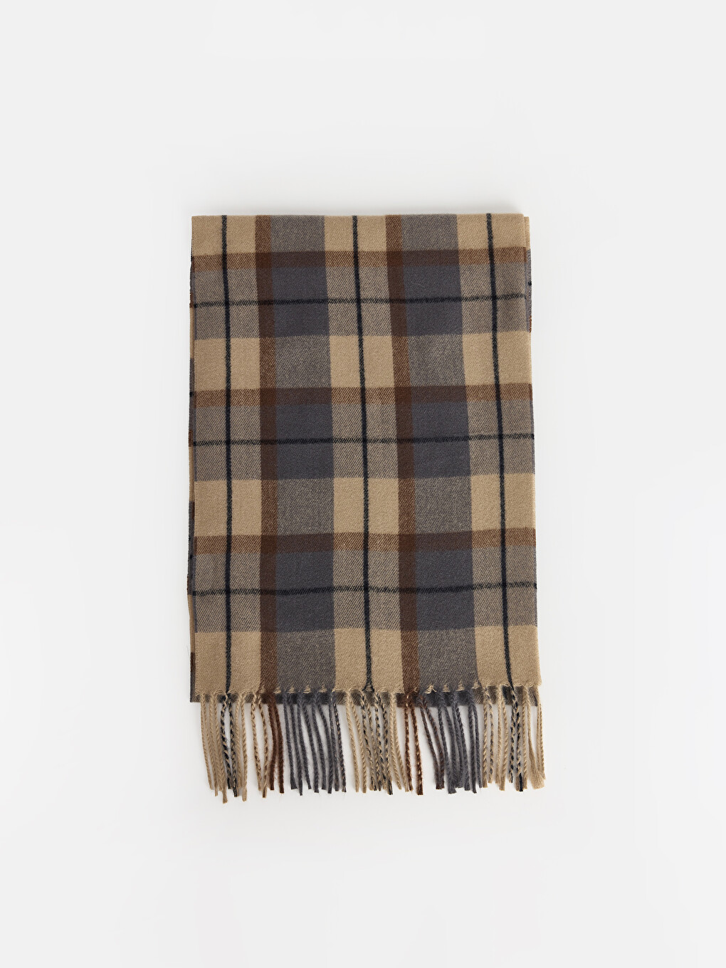 Man Beige Scarf-1