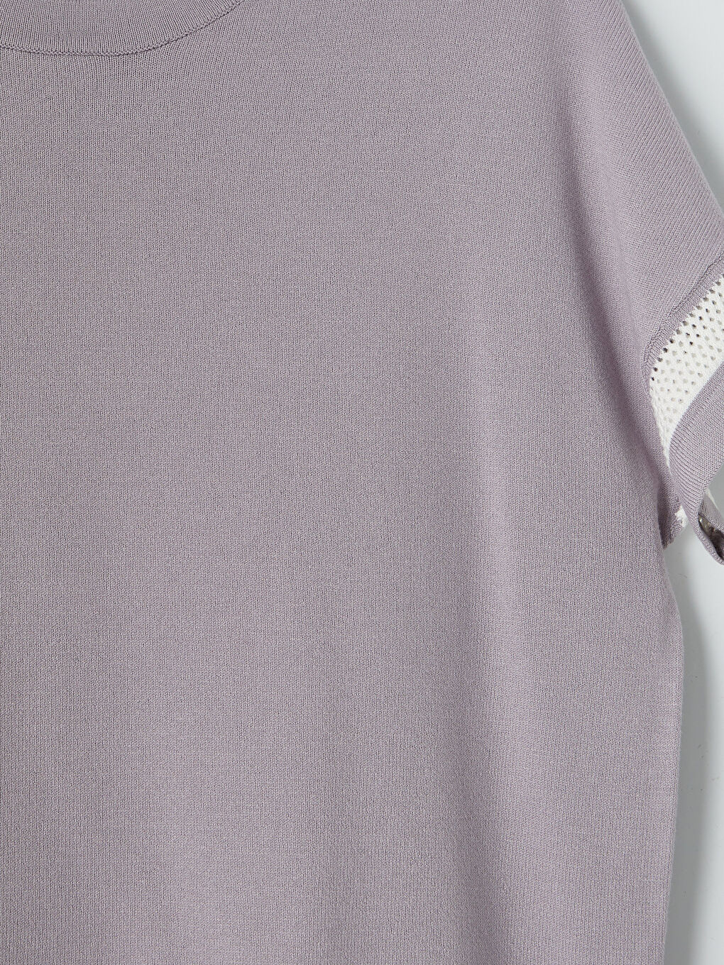 Lila Bisiklet Yaka Ajurlu Kadın Triko Kazak-2