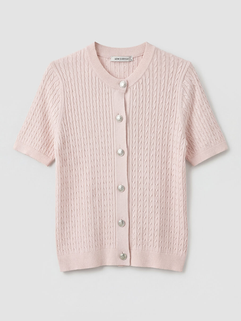 Pembe Bisiklet Yak Kadın Triko Hırka