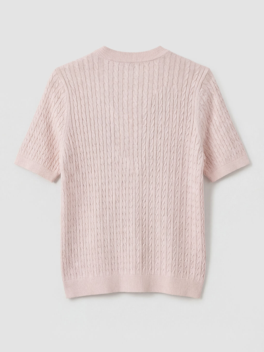 Pembe Bisiklet Yak Kadın Triko Hırka-1