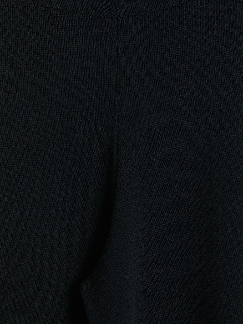 Siyah Beli Lastikli Kadın Triko Pantolon-2