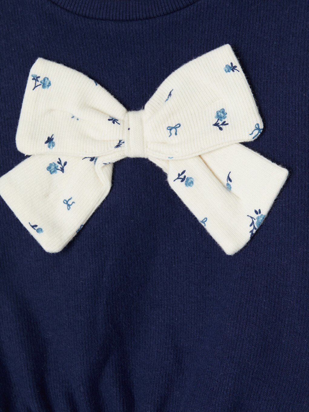 Crew Neck Bow Baby Girls' 2 Pack Sweatshirt-2