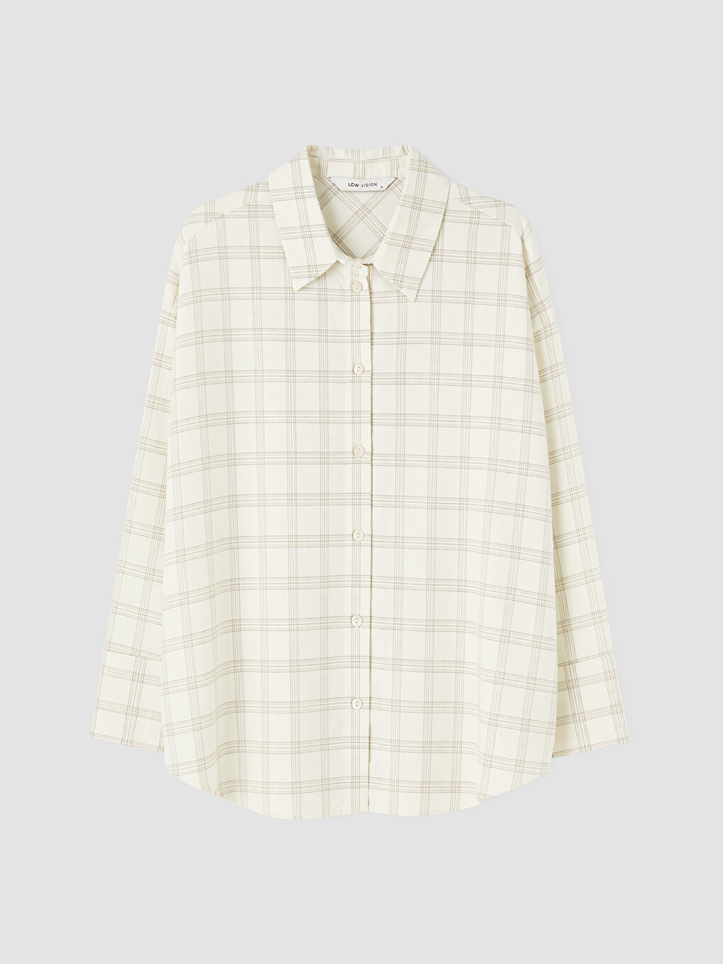 Plaid Oversize Poplin Women's Shirt