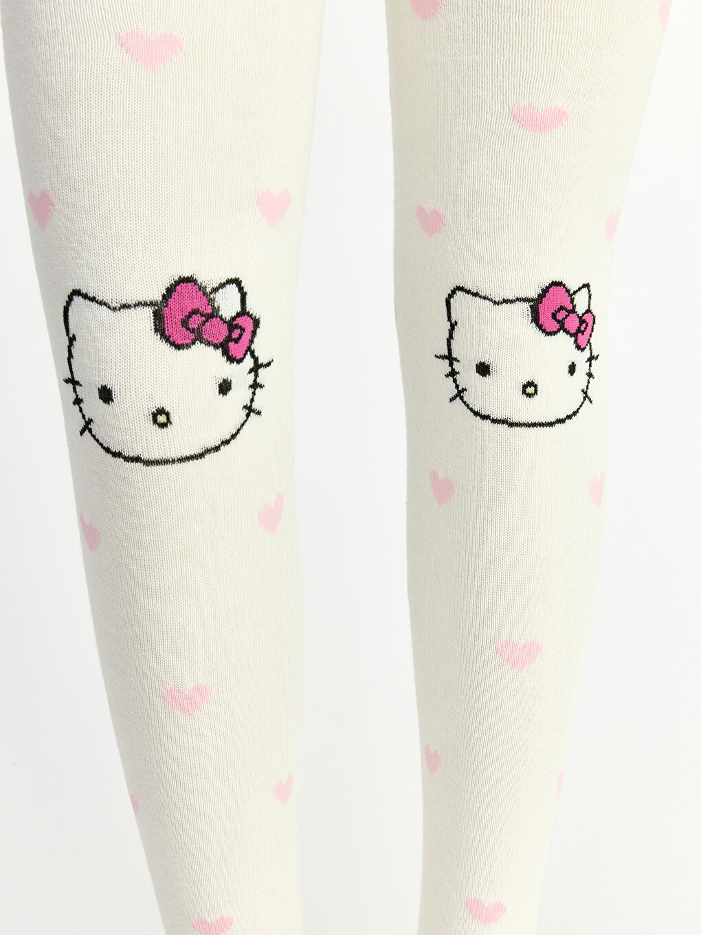 Pembe Hello Kitty Baskılı Kız Çocuk Külotlu Çorap 2'li-4