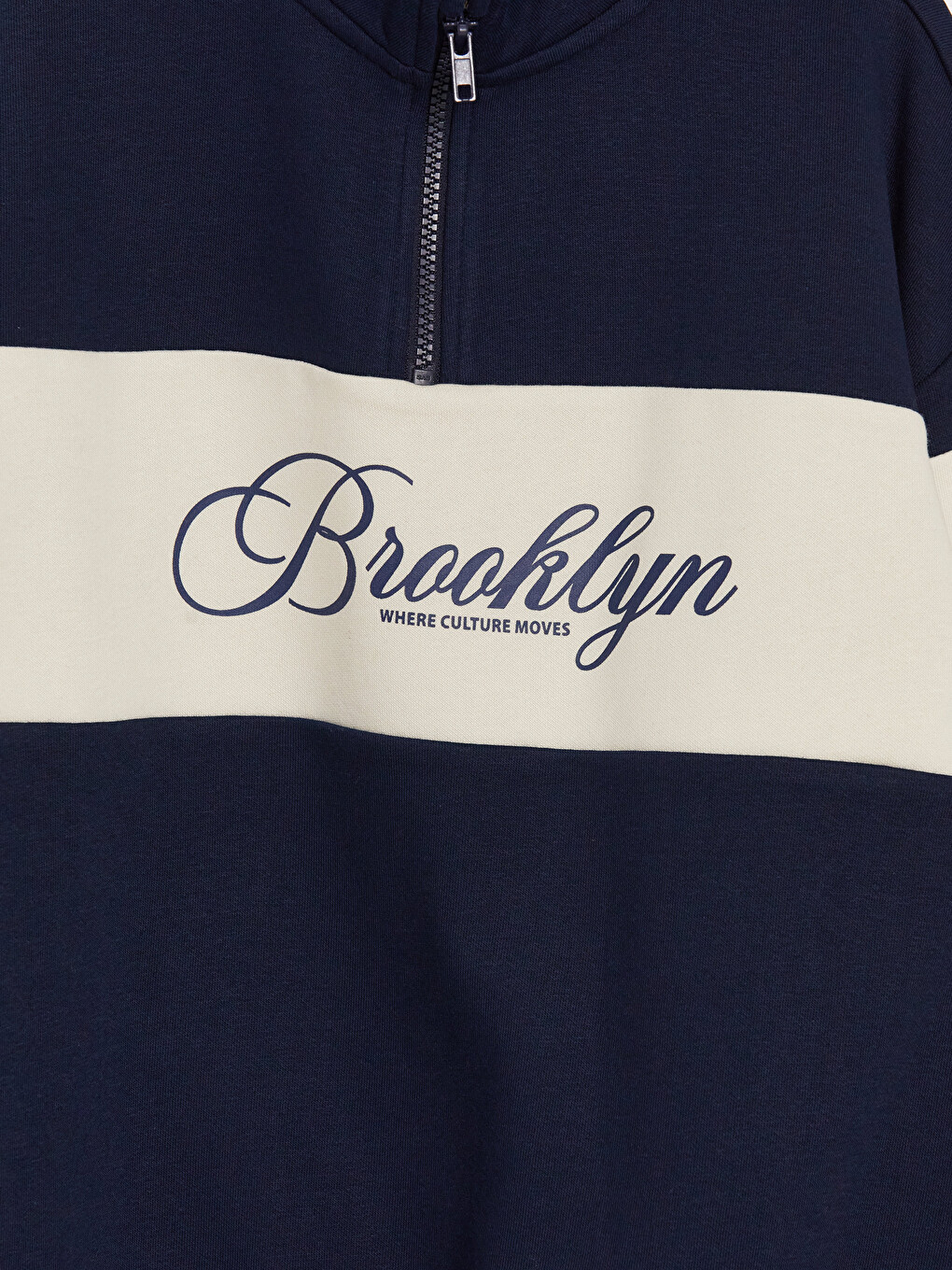 Half-zip Boys' Thick Sweatshirt-1