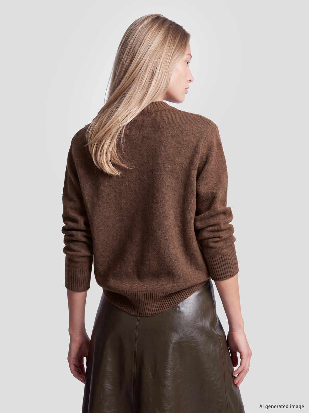 Crew Neck Women's Knitwear Sweater-10