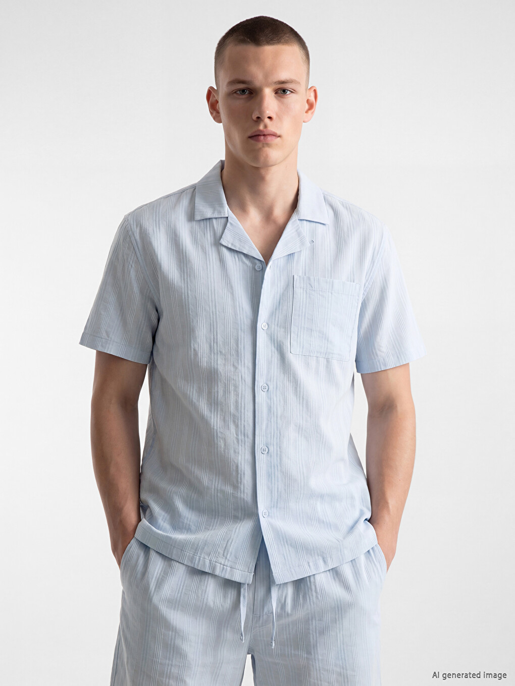 Man Blue Shirt