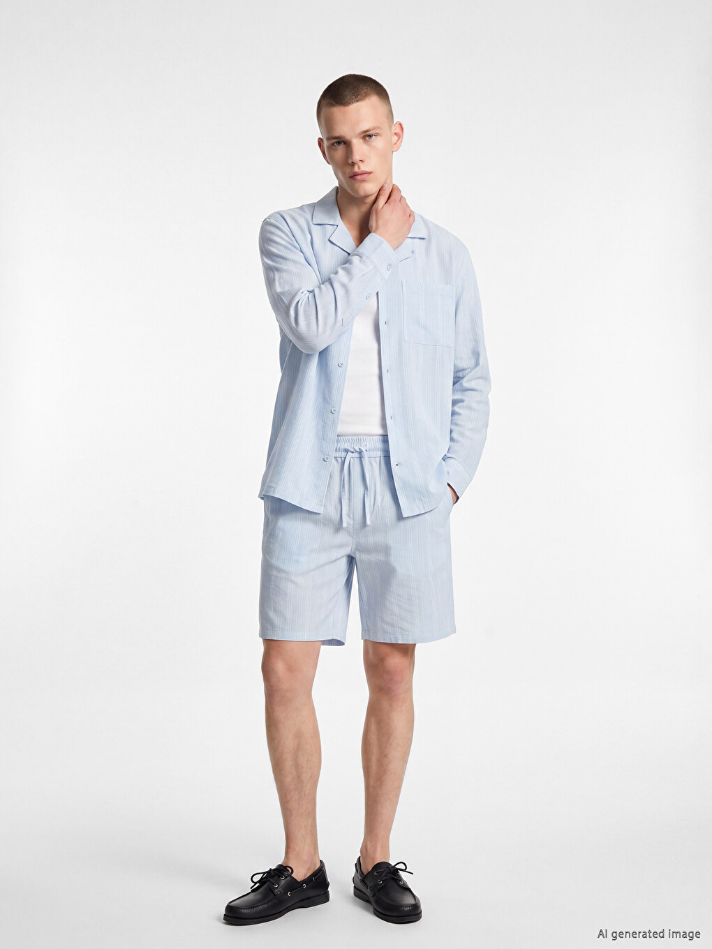 Man Blue Shirt-1