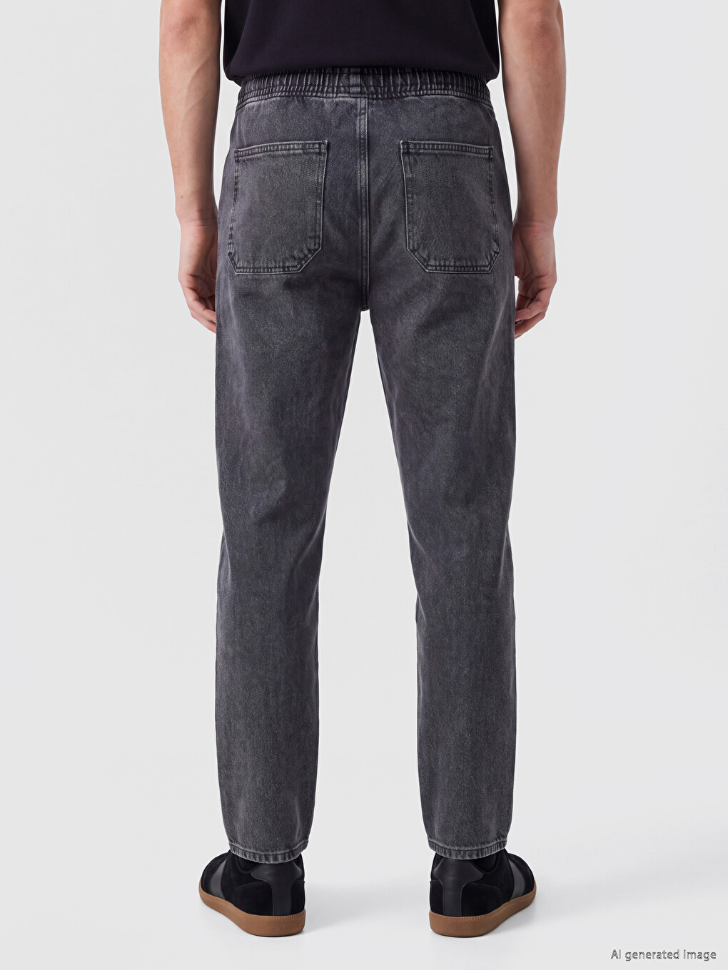 Antrasit 710 Loose Fit Erkek Jean Pantolon-3