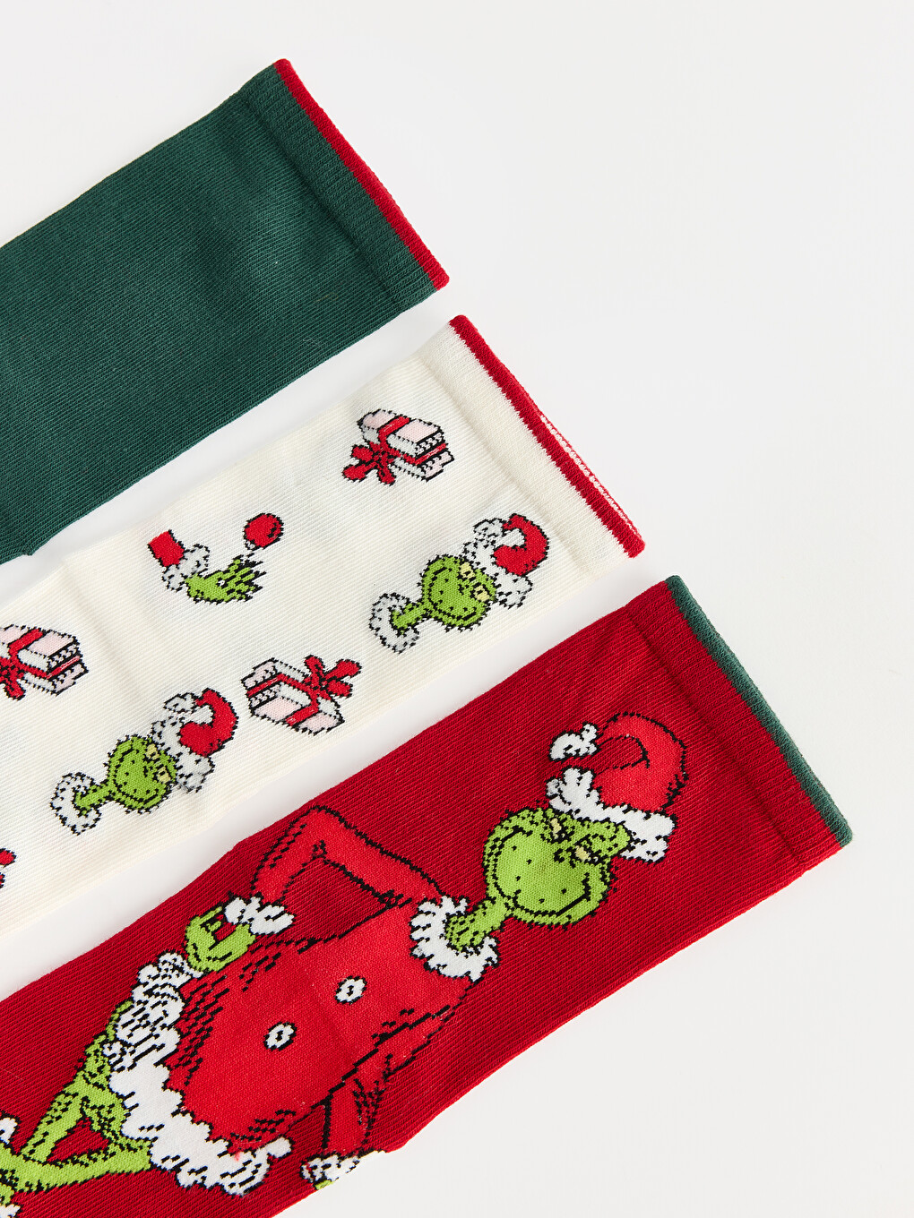 Grinch New Year Themed Women's Ankle Socks 3-pack-1