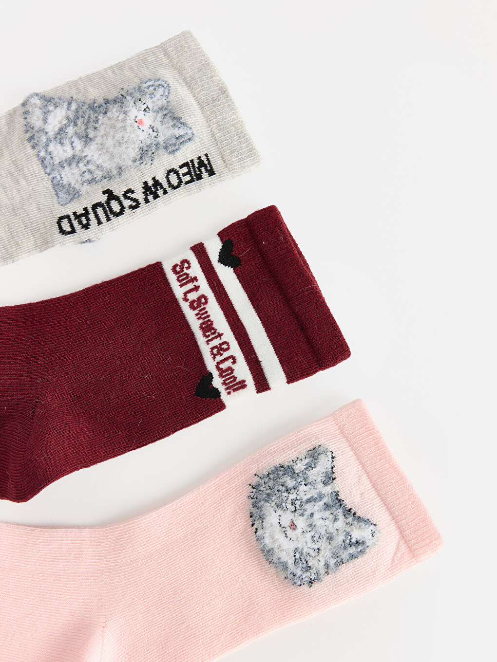 5 Pack Patterned Girls' Ankle Socks-1