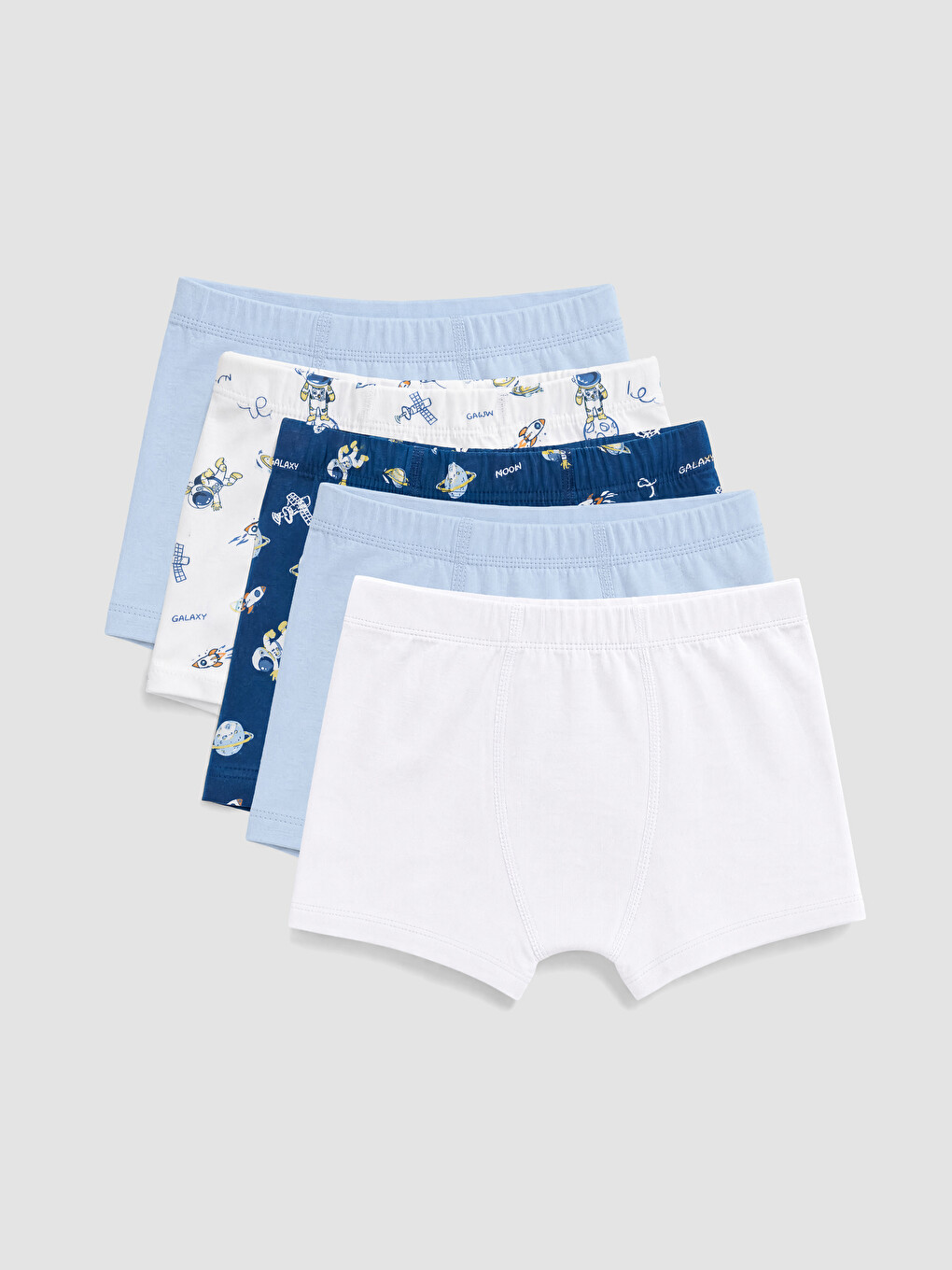 Beyaz 5'li Erkek Çocuk Boxer-6