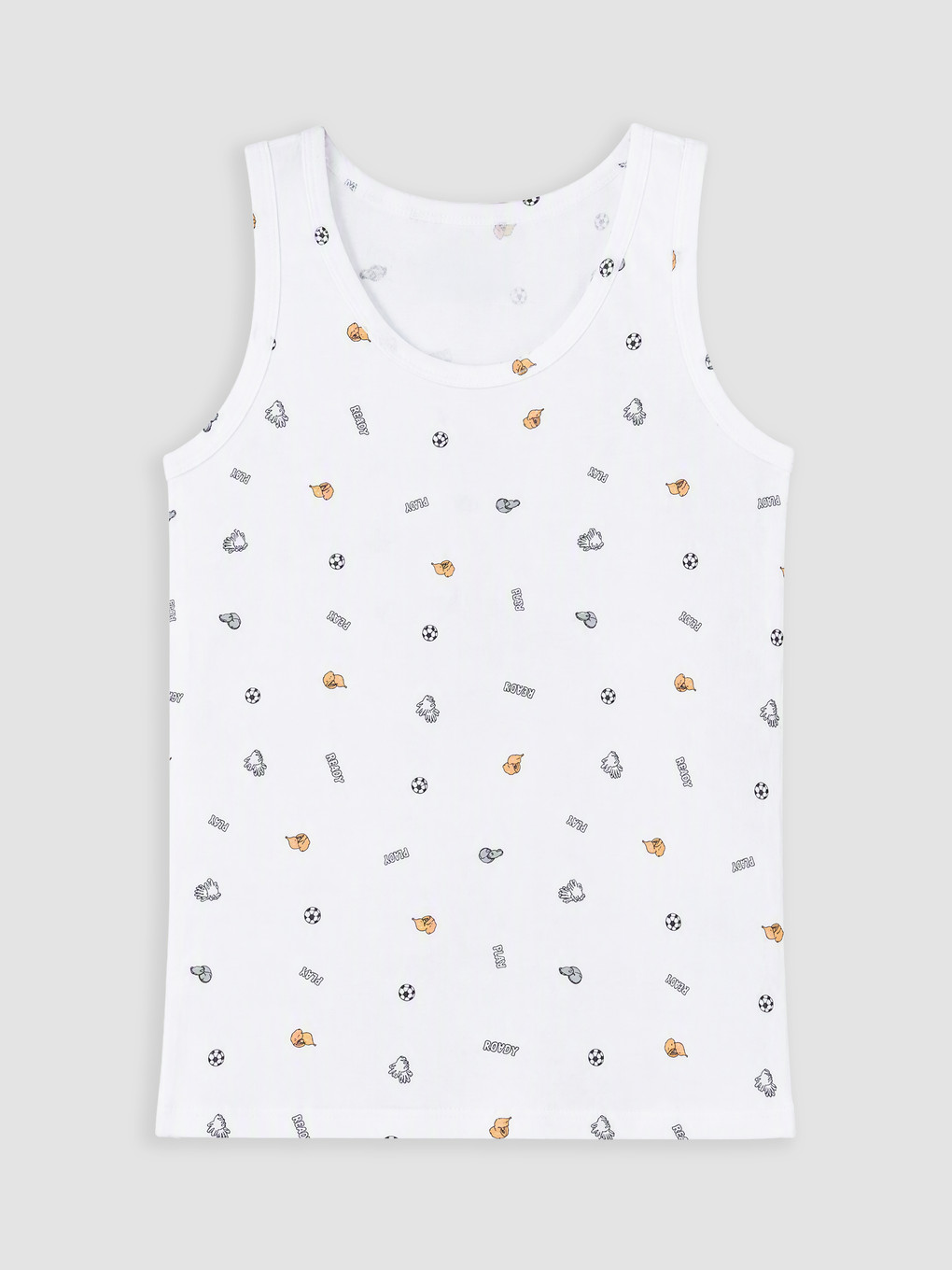 Boy White Vest-1