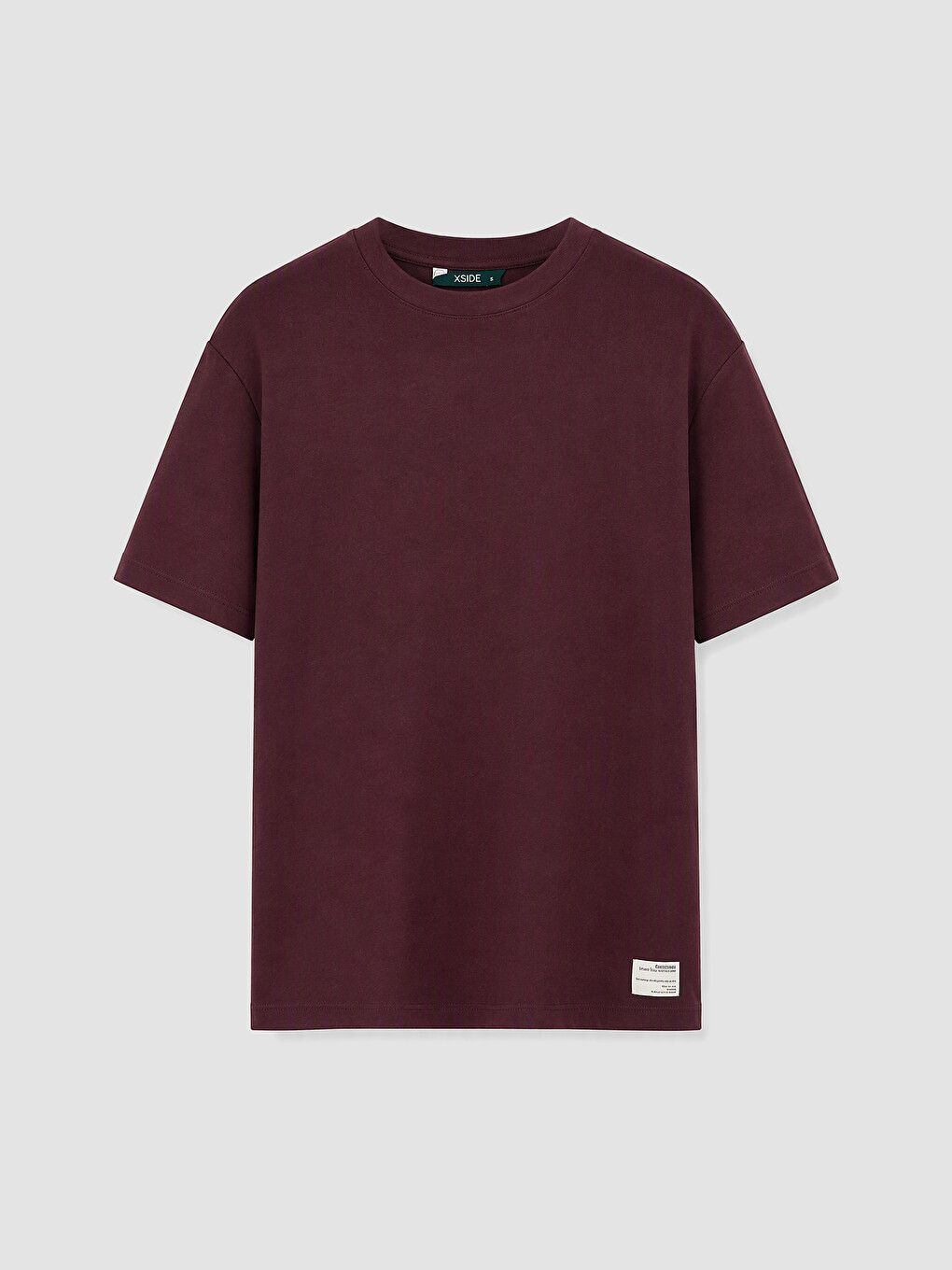 T-shirt Rouge Bordeaux Homme