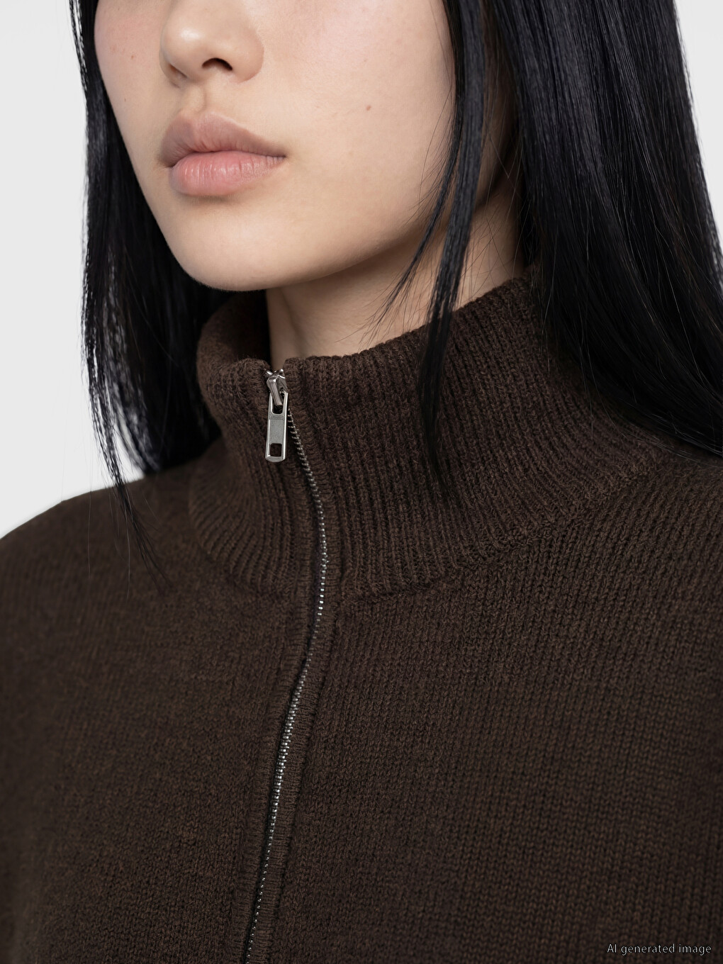 Woman Brown Sweater-2