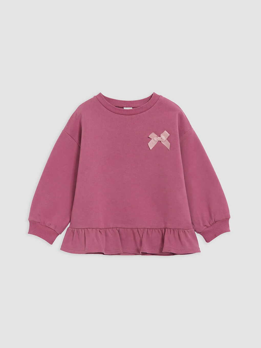 Printed Ruffled Girls' Sweatshirt 2 Pack-1