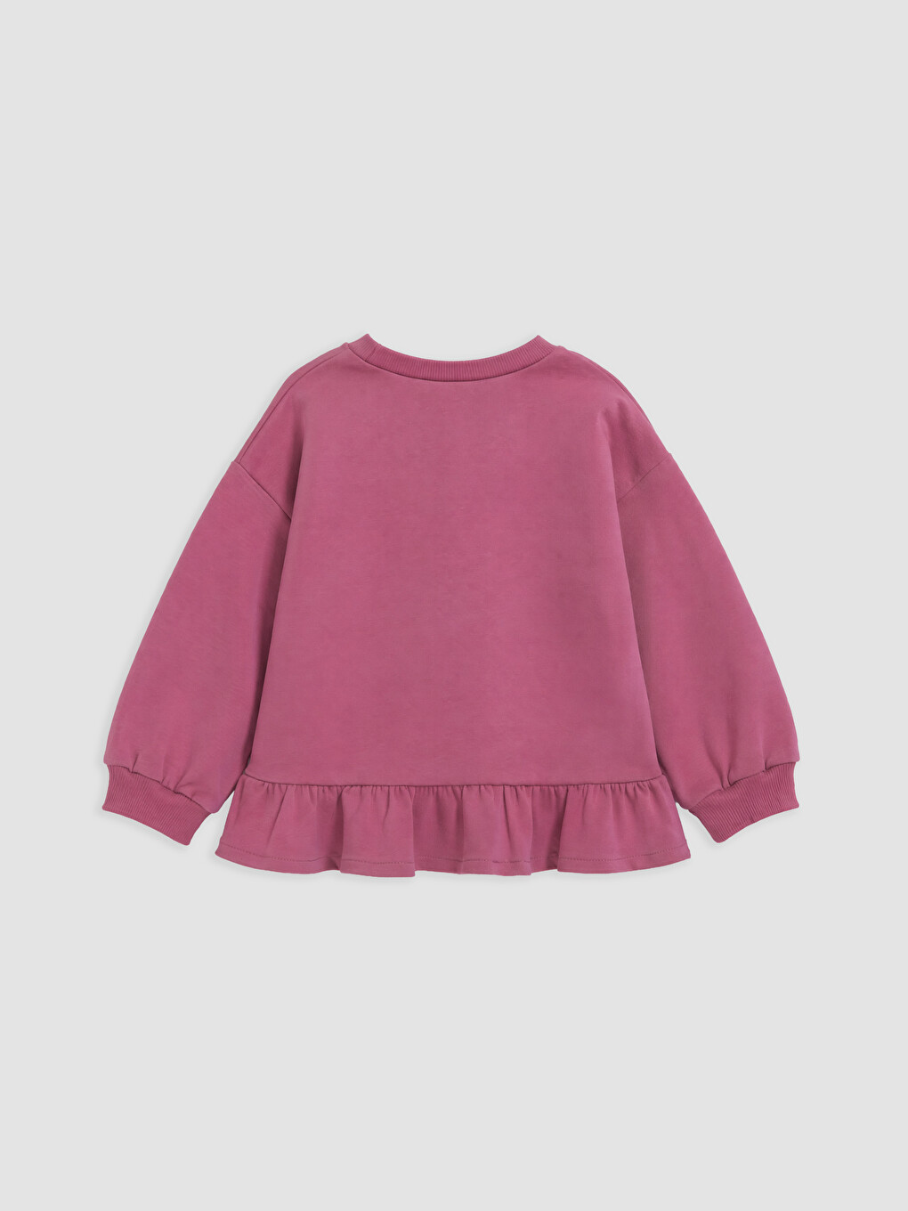 Printed Ruffled Girls' Sweatshirt 2 Pack-2