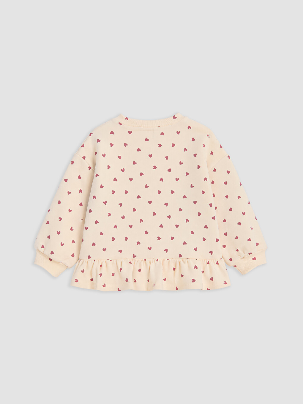 Printed Ruffled Girls' Sweatshirt 2 Pack-4