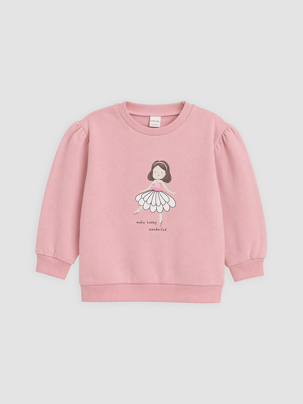 Printed Baby Girls' Thick Tracksuit Set-1