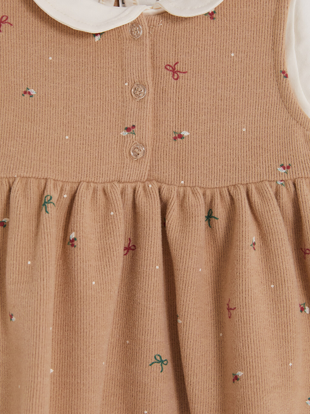 Baby Girl Brown Dress-5