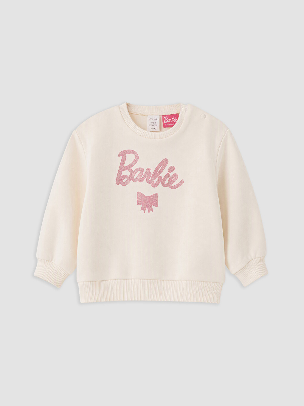 طقم بنات رضع مطبوع من Barbie-1