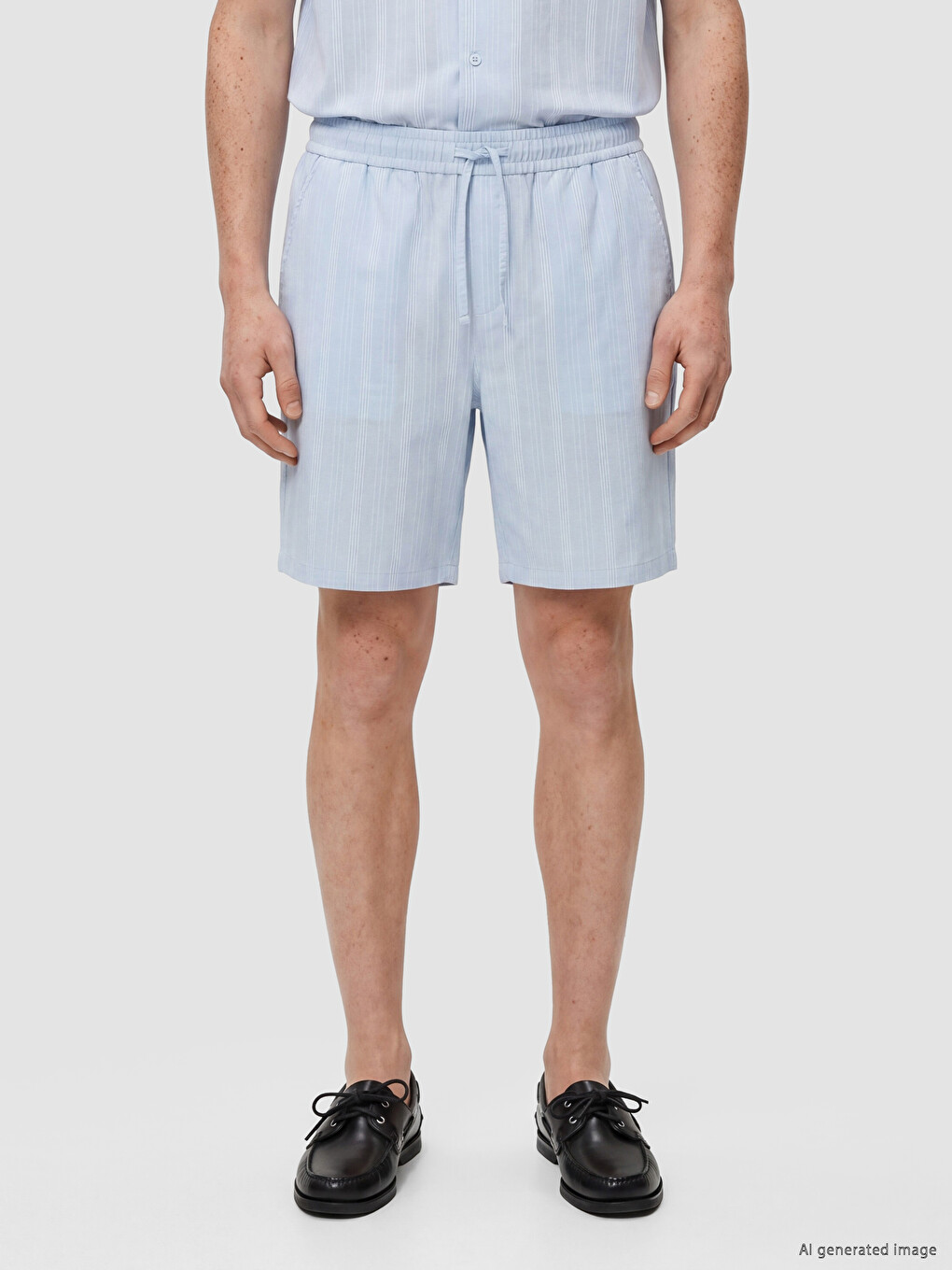 Man Blue Shorts-1