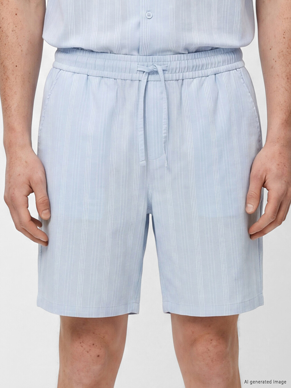Man Blue Shorts-2