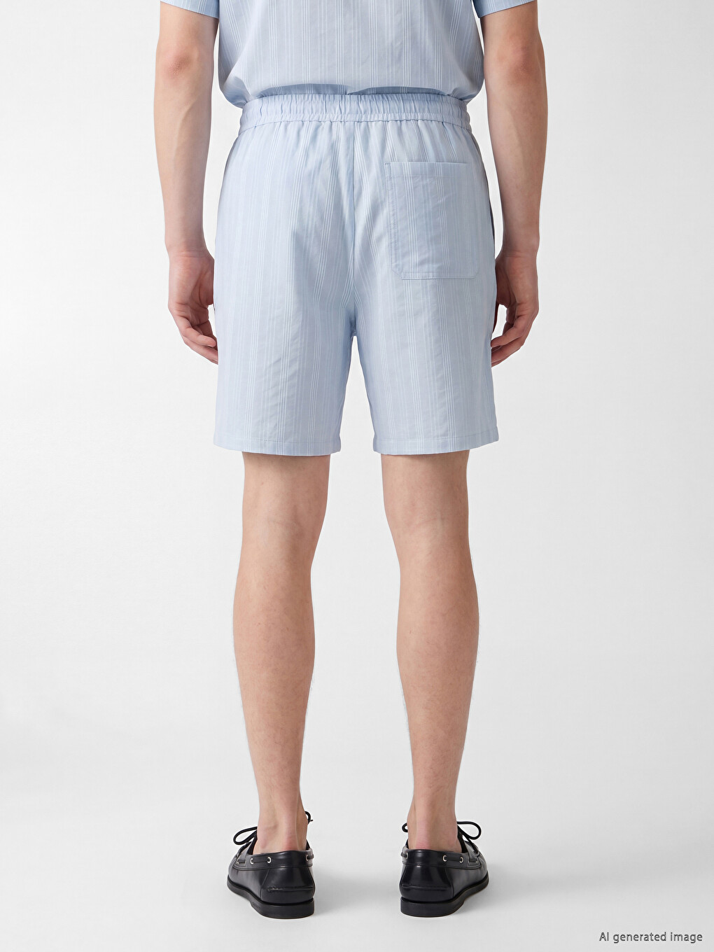 Man Blue Shorts-3