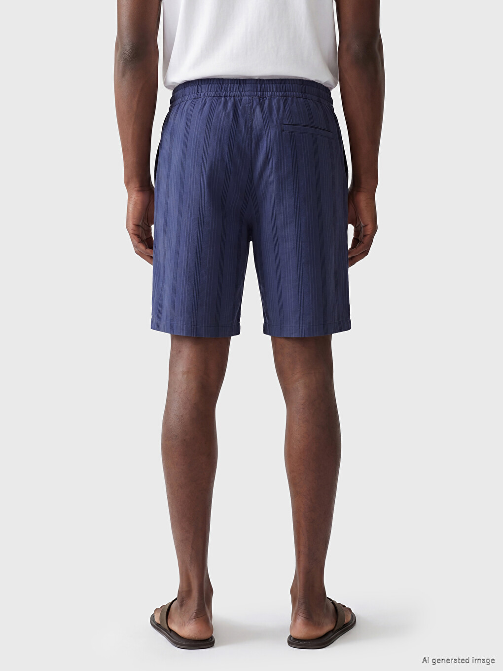Man Indigo Shorts-3