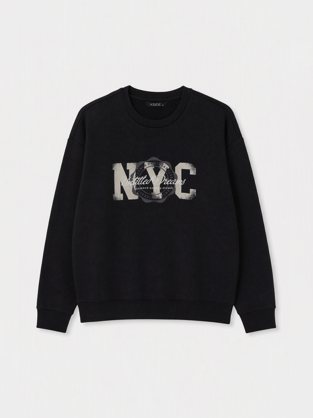 Bluzë Sportive E Trashë Me Print Nyc Për Burra-4