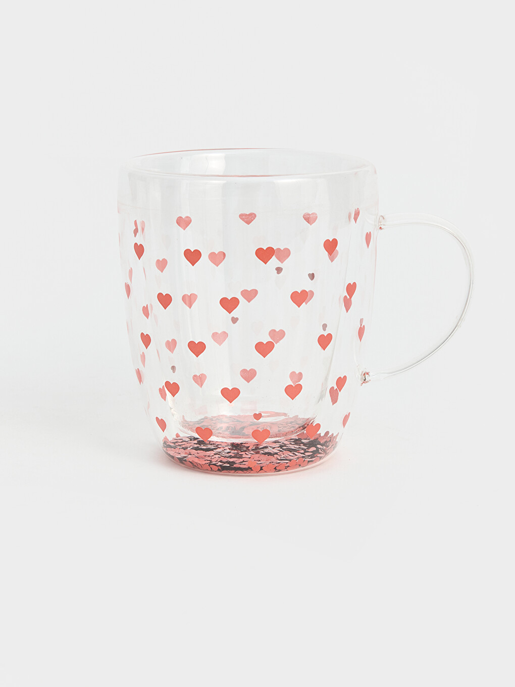 کوپی شیشەی نەخشدار بە دڵ 350 Ml-1
