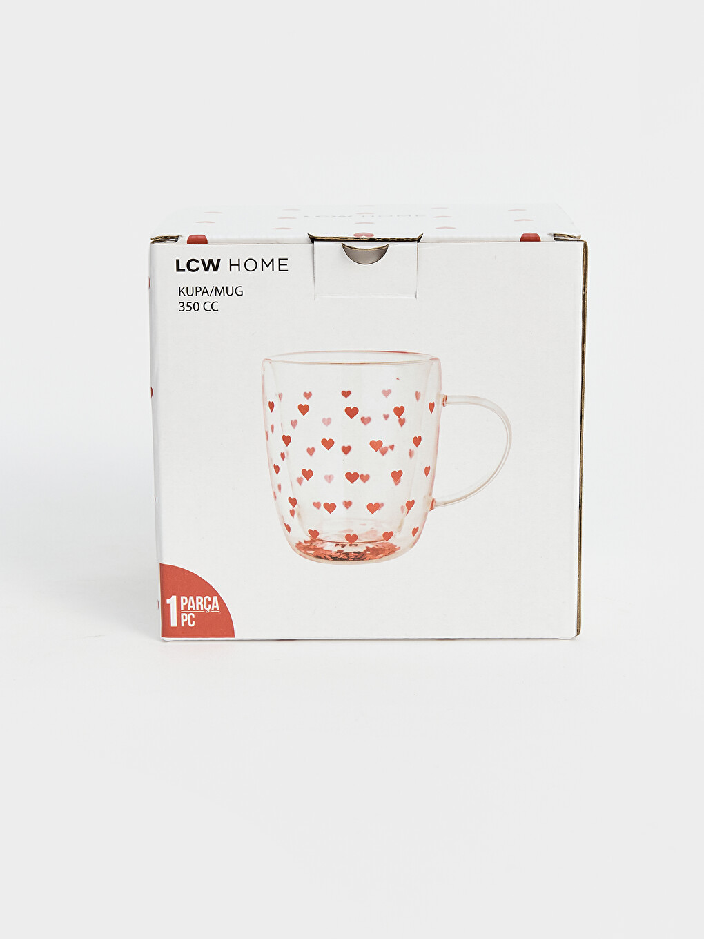 کوپی شیشەی نەخشدار بە دڵ 350 Ml-2