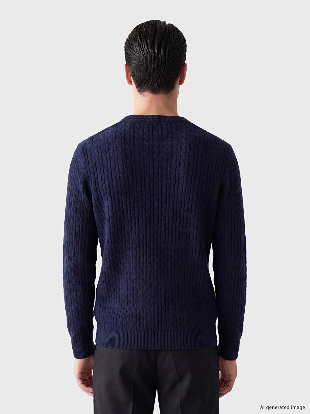 Crew Neck Men's Knitwear Sweater-2