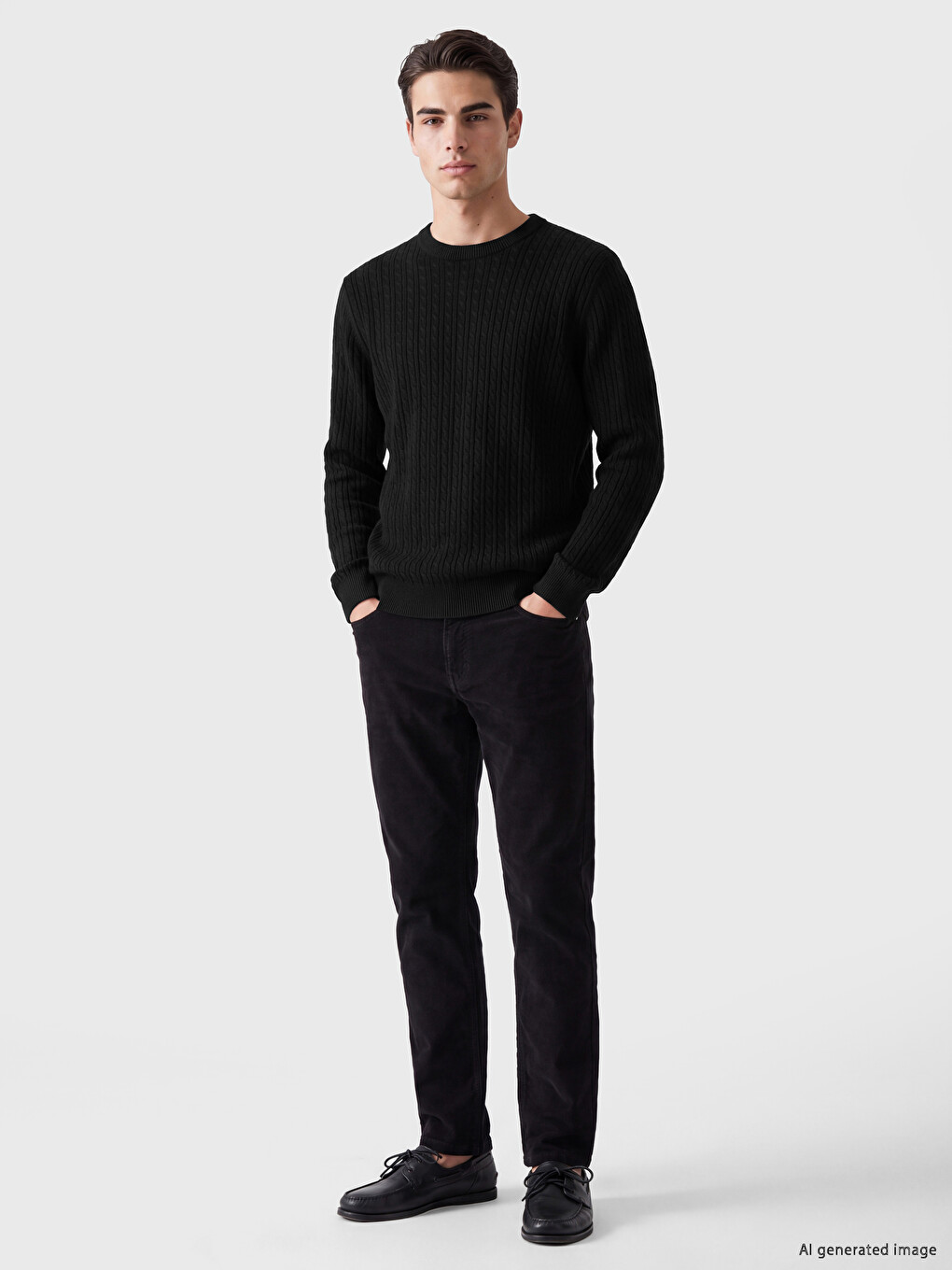 Crew Neck Men's Knitwear Sweater-1