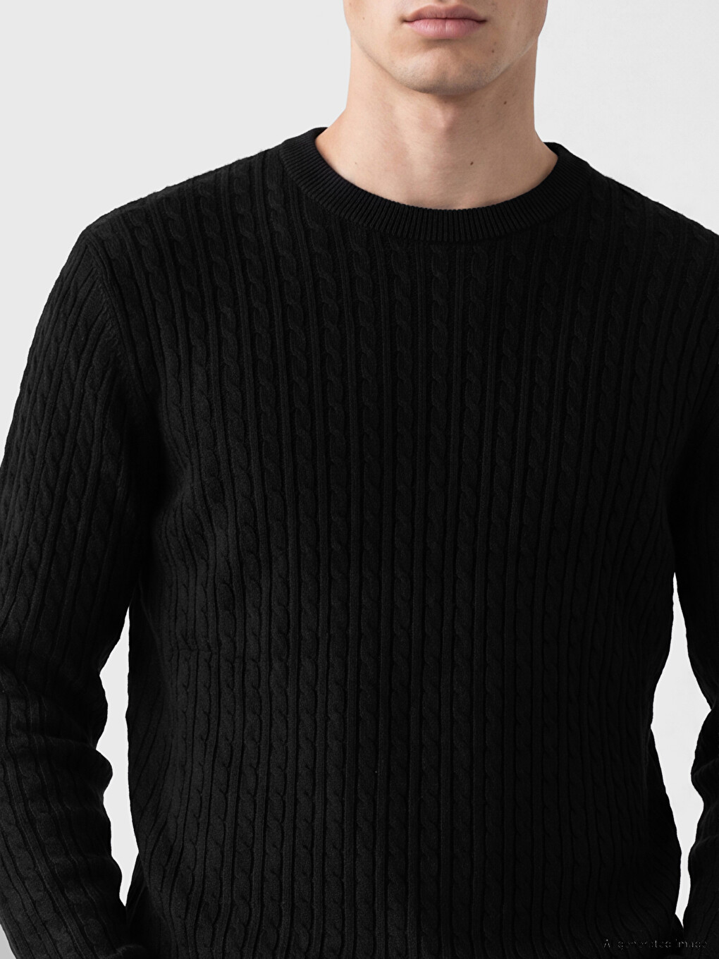 Crew Neck Men's Knitwear Sweater-2