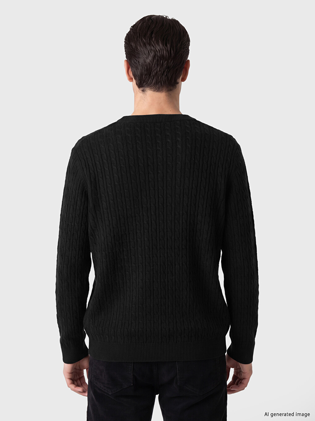 Crew Neck Men's Knitwear Sweater-3