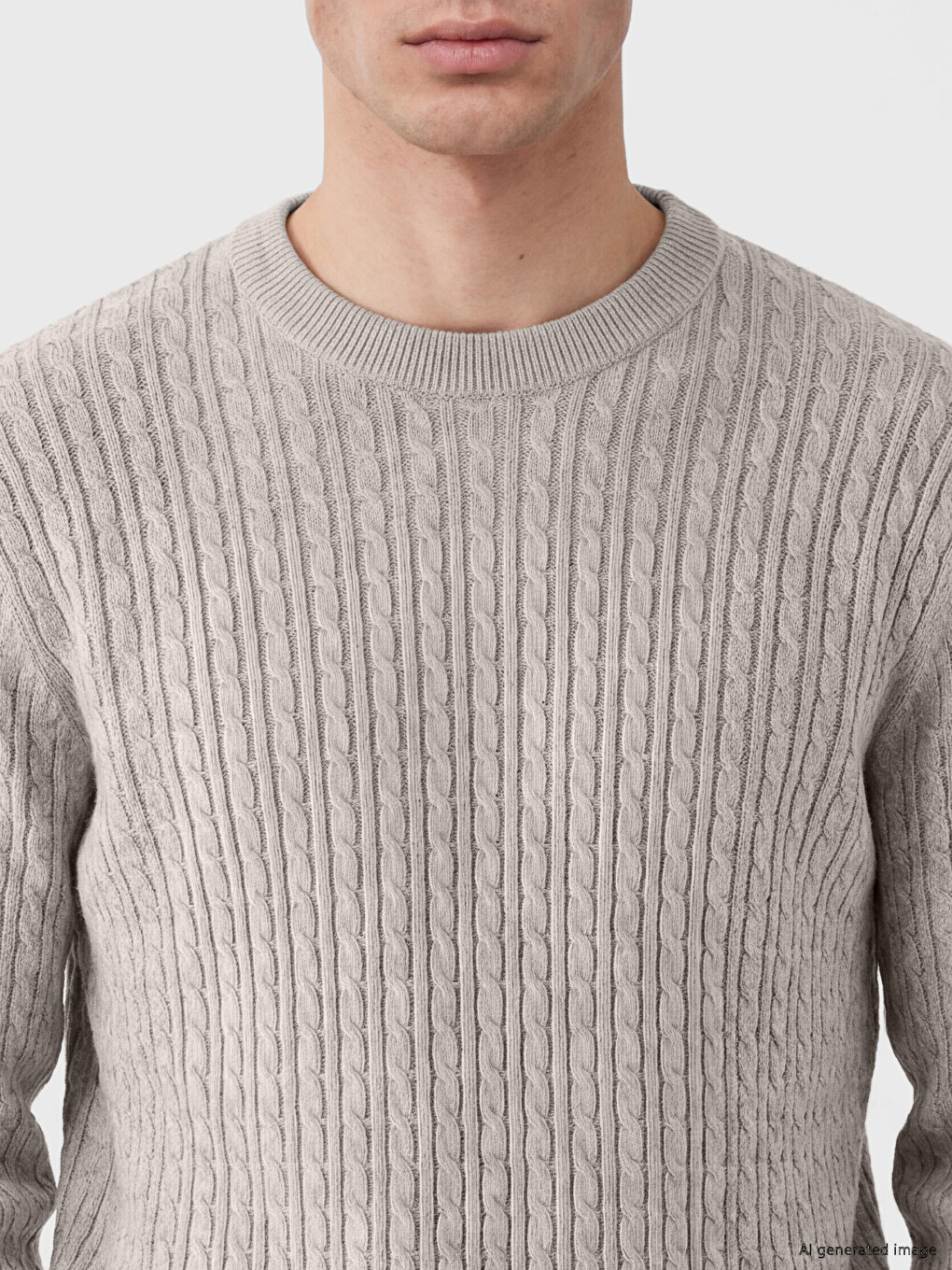 Crew Neck Men's Knitwear Sweater-2