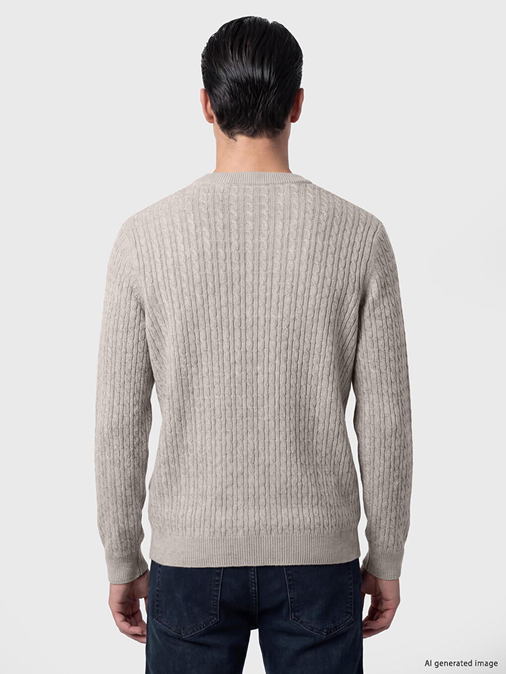 Crew Neck Men's Knitwear Sweater-3