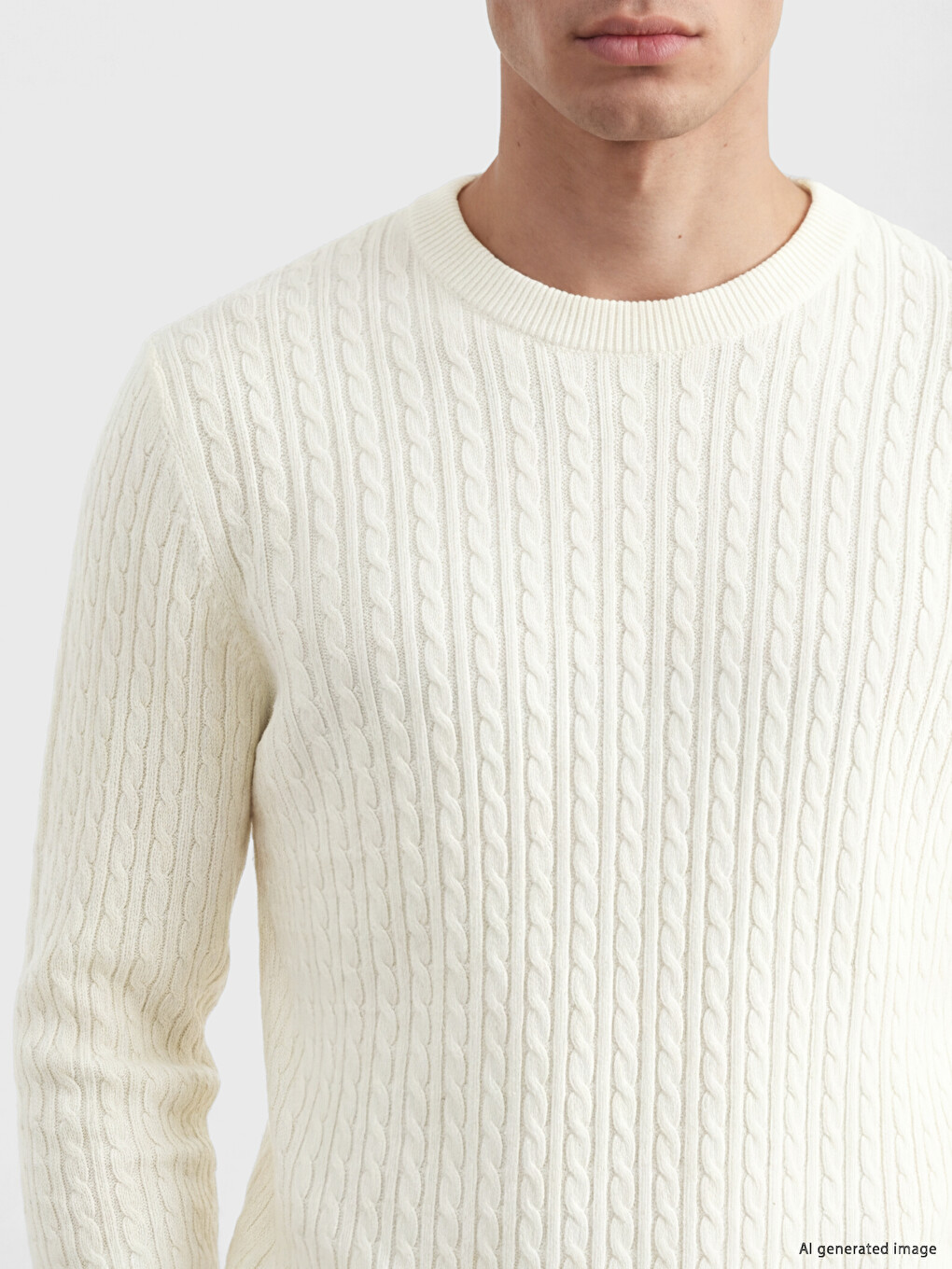 Crew Neck Men's Knitwear Sweater-2
