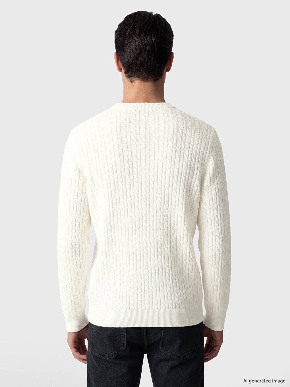 Crew Neck Men's Knitwear Sweater-3