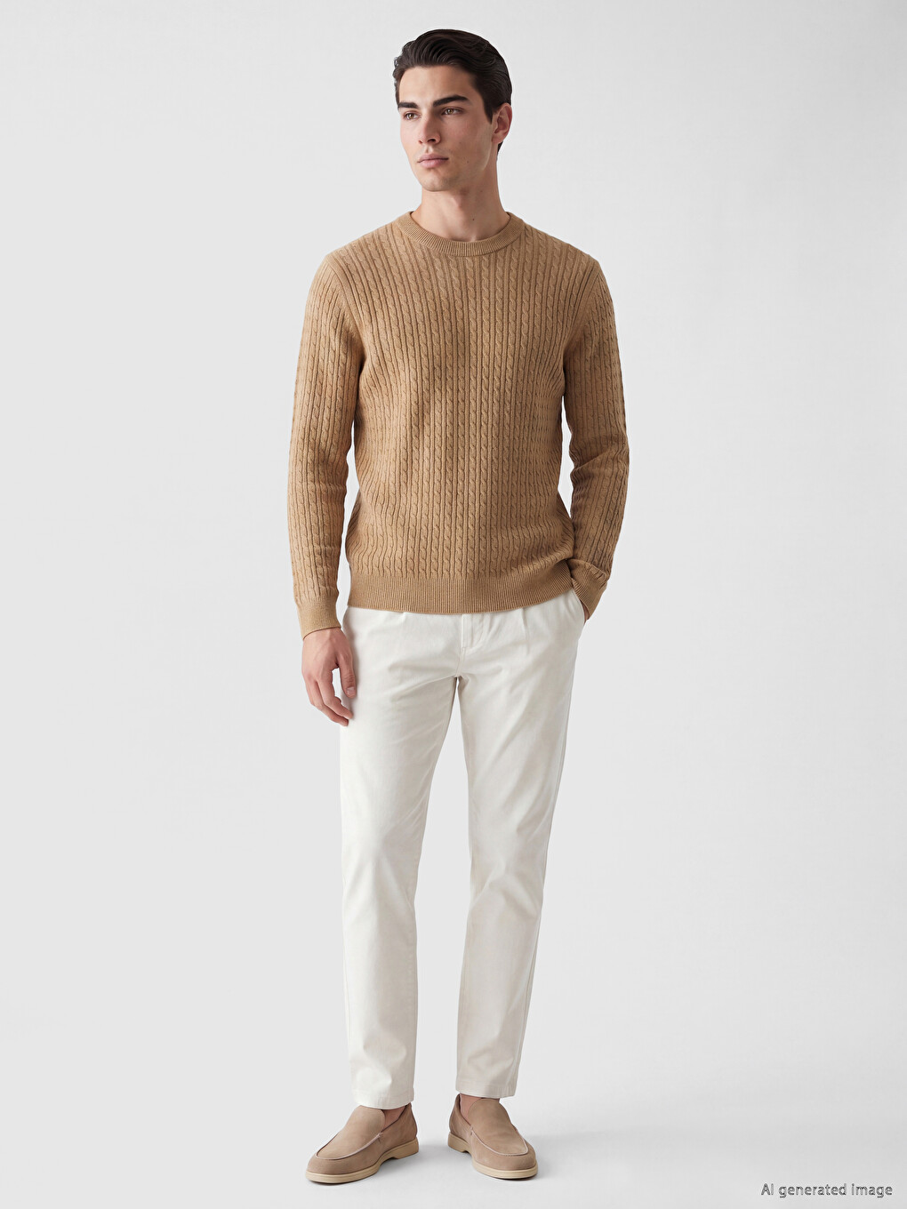 Crew Neck Men's Knitwear Sweater-1