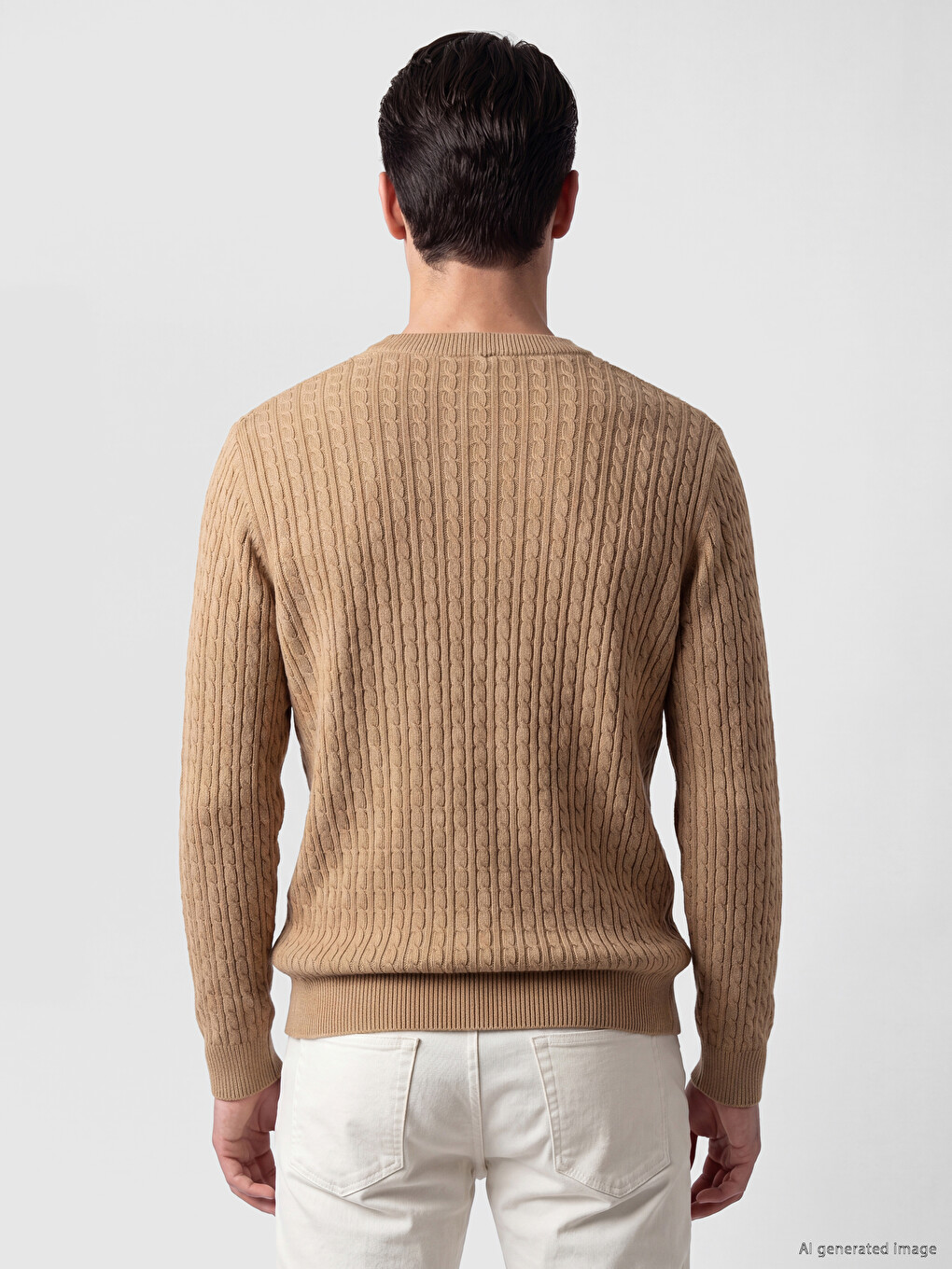 Crew Neck Men's Knitwear Sweater-2